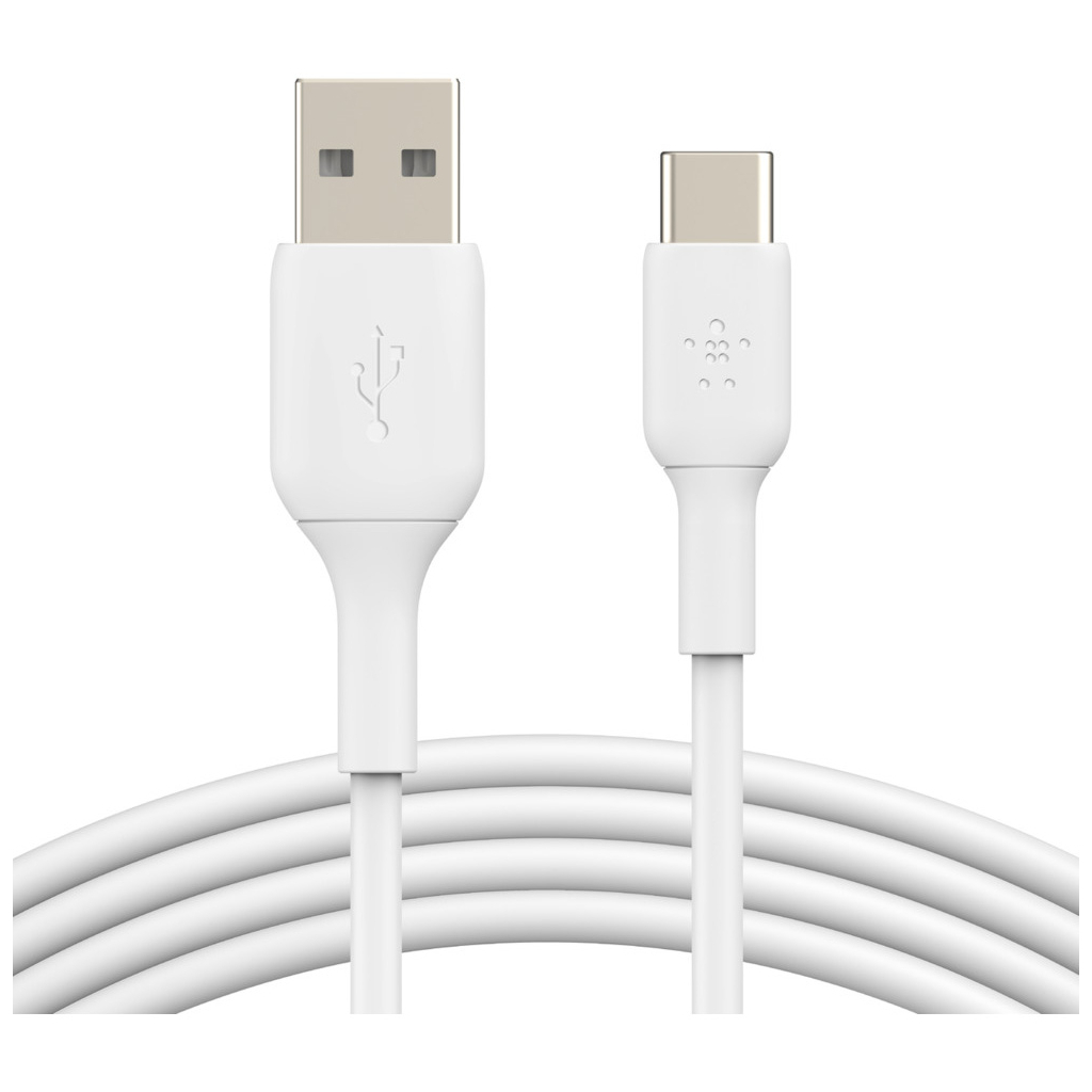 Дата кабель USB 2.0 AM to USB-C 1.0m PVC white Belkin (CAB001BT1MWH) - фото 1 Дата кабель USB 2.0 AM to USB-C 1.0m PVC white Belkin (CAB001BT1MWH) - фото 1