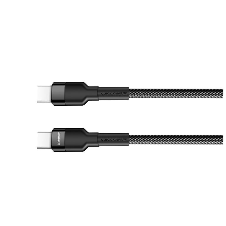 Дата кабель USB-C to USB-C 1.0m 3.0A black ColorWay (CW-CBPDCC047-BK) - фото 5
