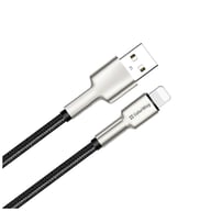 Дата кабель USB 2.0 AM to Lightning 1.0m head metal black ColorWay (CW-CBUL046-BK) - фото 2