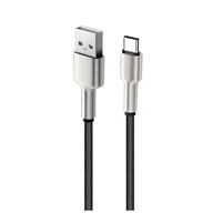 Дата кабель USB 2.0 AM to Lightning 1.0m head metal black ColorWay (CW-CBUL046-BK) - фото 5