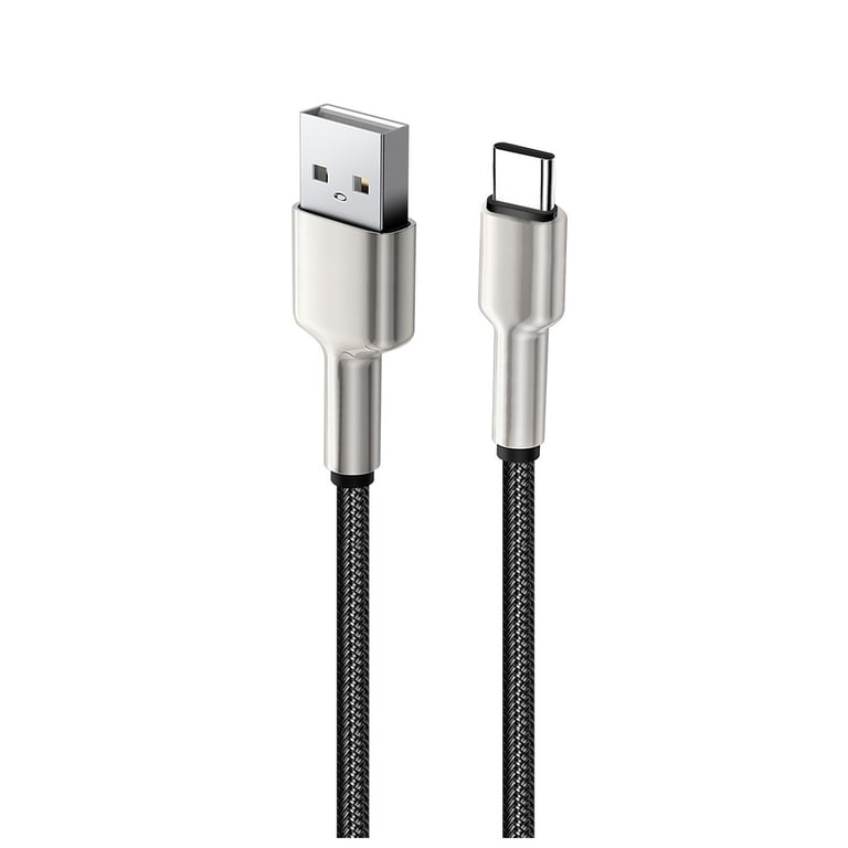 Дата кабель USB 2.0 AM to Lightning 1.0m head metal black ColorWay (CW-CBUL046-BK) - фото 5
