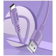 Дата кабель USB 2.0 AM to USB-C 1.0m soft silicone violet ColorWay (CW-CBUC044-PU) - фото 4
