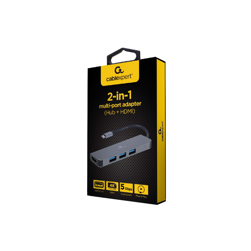 Концентратор Cablexpert USB-C 2-in-1 (A-CM-COMBO2-01) - фото 2 Концентратор Cablexpert USB-C 2-in-1 (A-CM-COMBO2-01) - фото 2