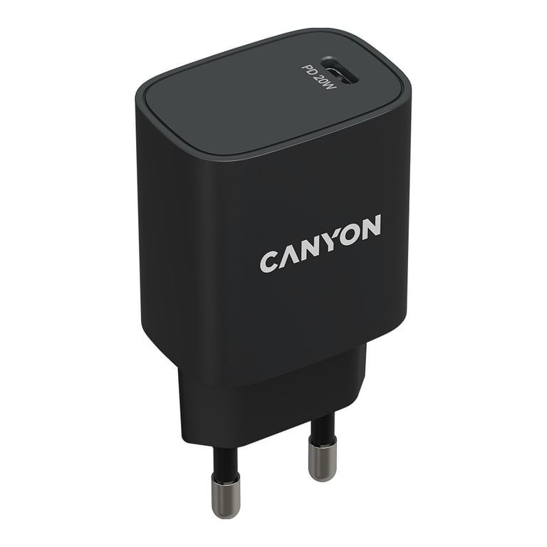 Зарядний пристрій Canyon PD 20W (CNE-CHA20B02) - фото 1