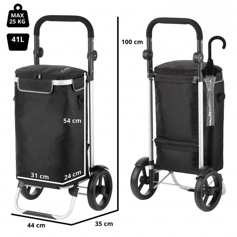 Сумка-візок ShoppingCruiser Allround 41 л Black (930022) - фото 3