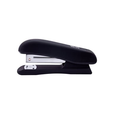 Степлер Buromax RUBBER TOUCH, 20 арк., скоби №24; 26, 127х54х33 мм, чорний (BM.4202-01) - фото 1