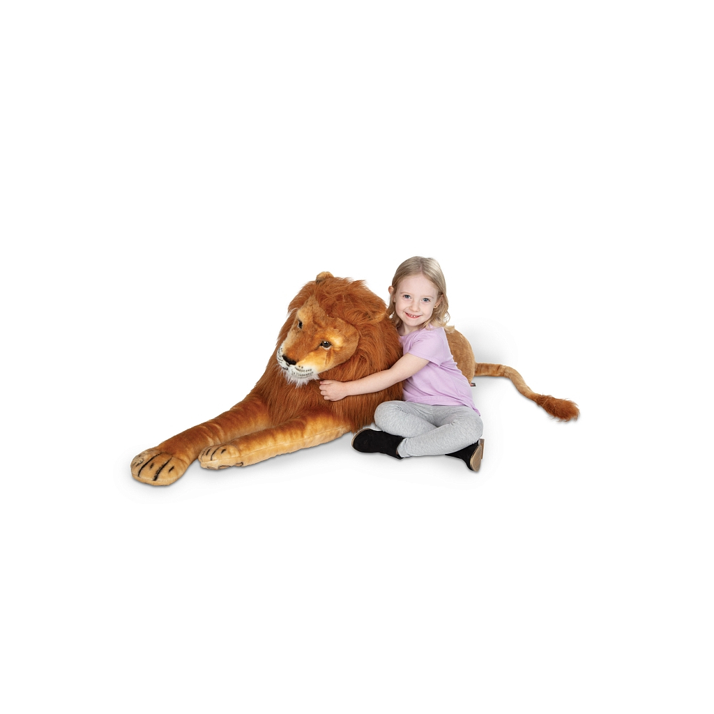 М'яка іграшка Melissa&Doug Гігантський плюшевий лев, 1,8 м (MD12102) - фото 2 М'яка іграшка Melissa&Doug Гігантський плюшевий лев, 1,8 м (MD12102) - фото 2
