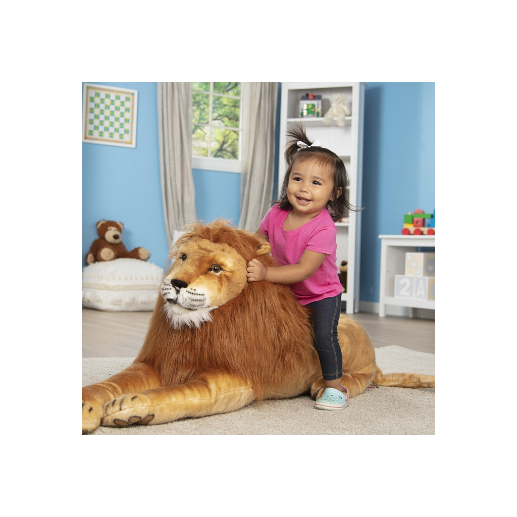 М'яка іграшка Melissa&Doug Гігантський плюшевий лев, 1,8 м (MD12102) - фото 3 М'яка іграшка Melissa&Doug Гігантський плюшевий лев, 1,8 м (MD12102) - фото 3