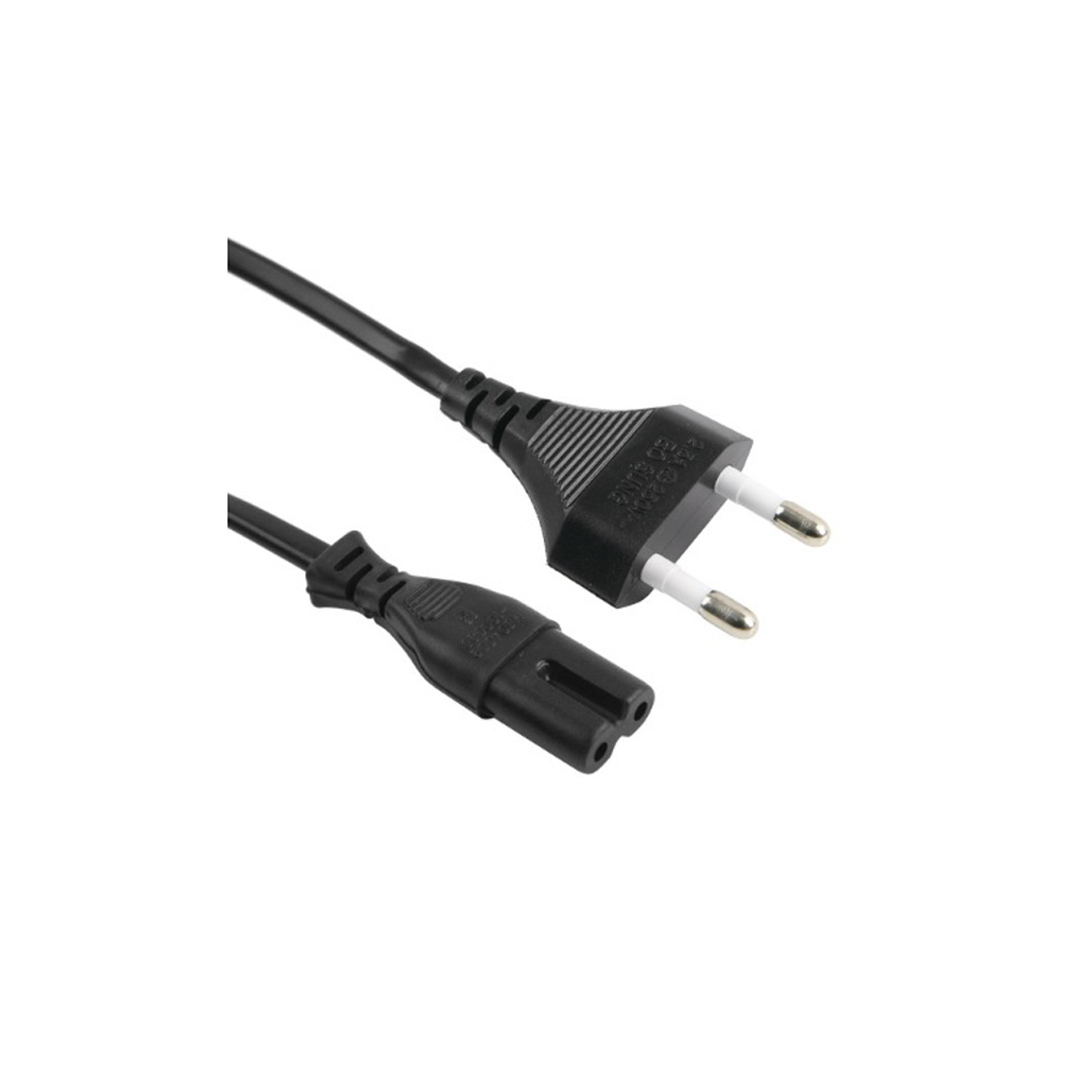 Кабель живлення C7 1.8m 0.5mm2 gray Merlion (PC-184/2 CEE7/16-C7G) - фото 1