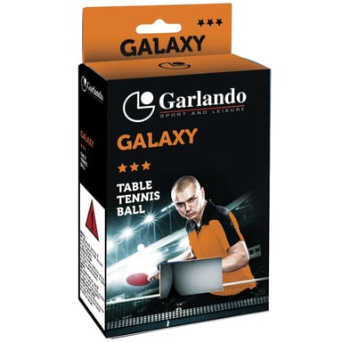 М'ячик для настільного теніса Garlando Galaxy 3 Stars 6 шт (2C4-119) (929523) - фото 1