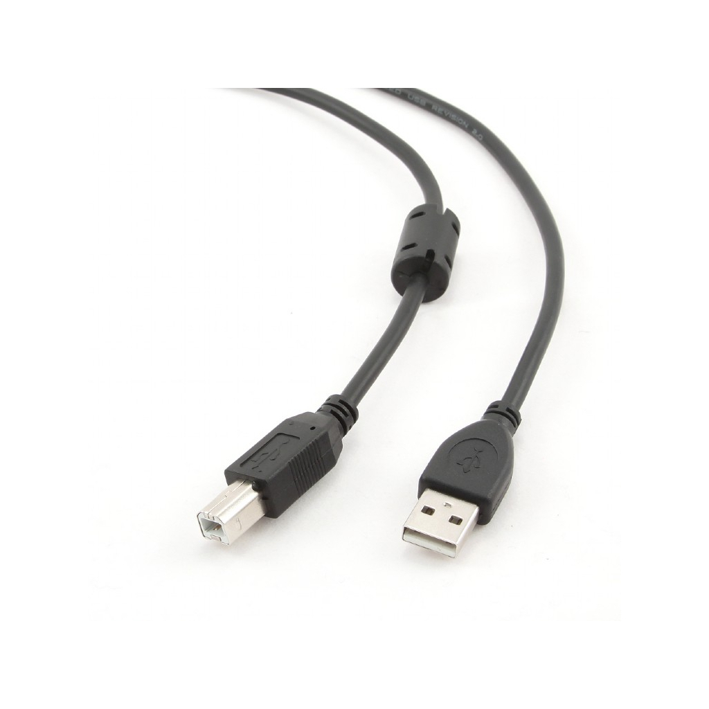 Кабель для принтера USB 2.0 AM/BM 3.0m ferrite Cablexpert (CCFB-USB2-AMBM-3M) Кабель для принтера USB 2.0 AM/BM 3.0m ferrite Cablexpert (CCFB-USB2-AMBM-3M)