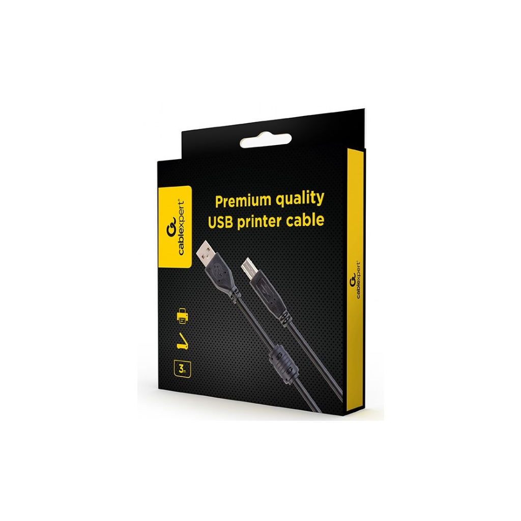 Кабель для принтера USB 2.0 AM/BM 3.0m ferrite Cablexpert (CCFB-USB2-AMBM-3M) - фото 4 Кабель для принтера USB 2.0 AM/BM 3.0m ferrite Cablexpert (CCFB-USB2-AMBM-3M) - фото 4