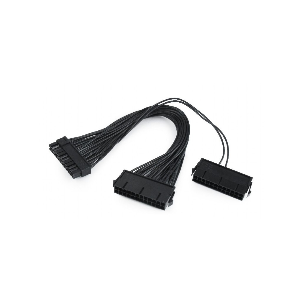 Перехідник MB power connector splitter 24-pin, 0.3m Cablexpert (CC-PSU24-01) Перехідник MB power connector splitter 24-pin, 0.3m Cablexpert (CC-PSU24-01)