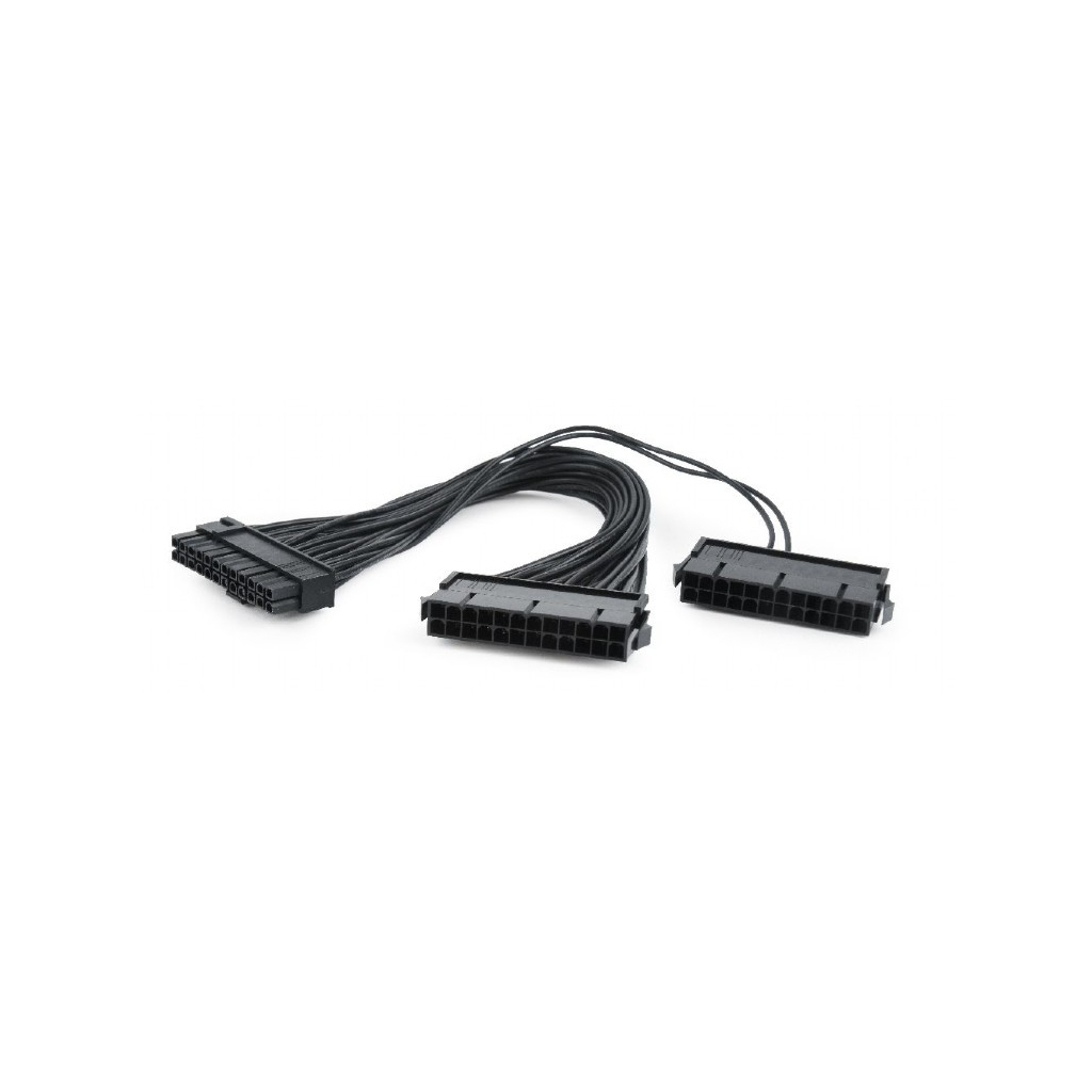 Перехідник MB power connector splitter 24-pin, 0.3m Cablexpert (CC-PSU24-01) - фото 2 Перехідник MB power connector splitter 24-pin, 0.3m Cablexpert (CC-PSU24-01) - фото 2