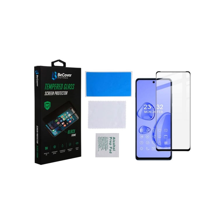 Скло захисне BeCover Motorola Moto G200 Black (707242) - фото 3