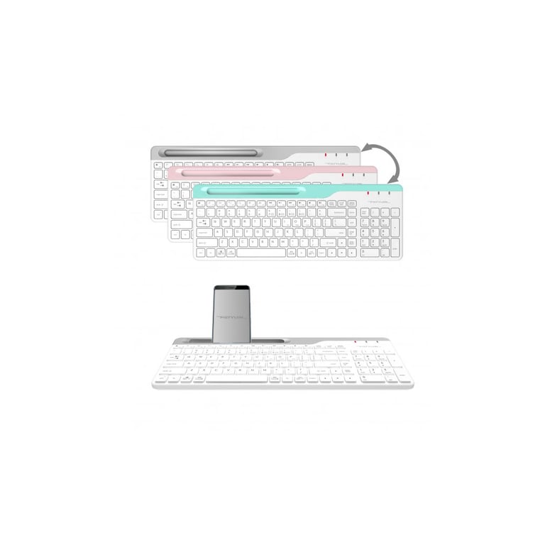 Клавіатура A4Tech FBK25 Wireless White - фото 2