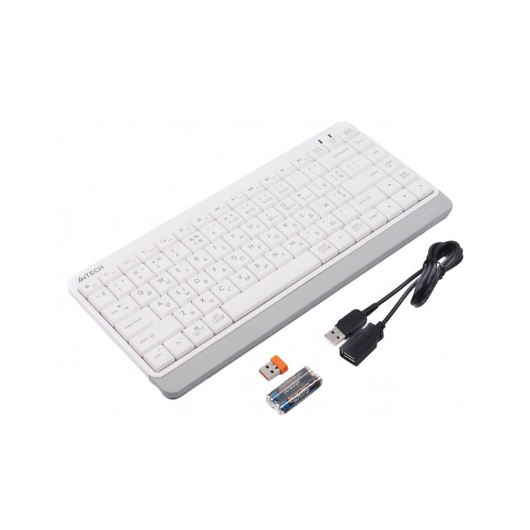 Клавіатура A4Tech FBK11 Wireless White (4711421965491) - фото 2