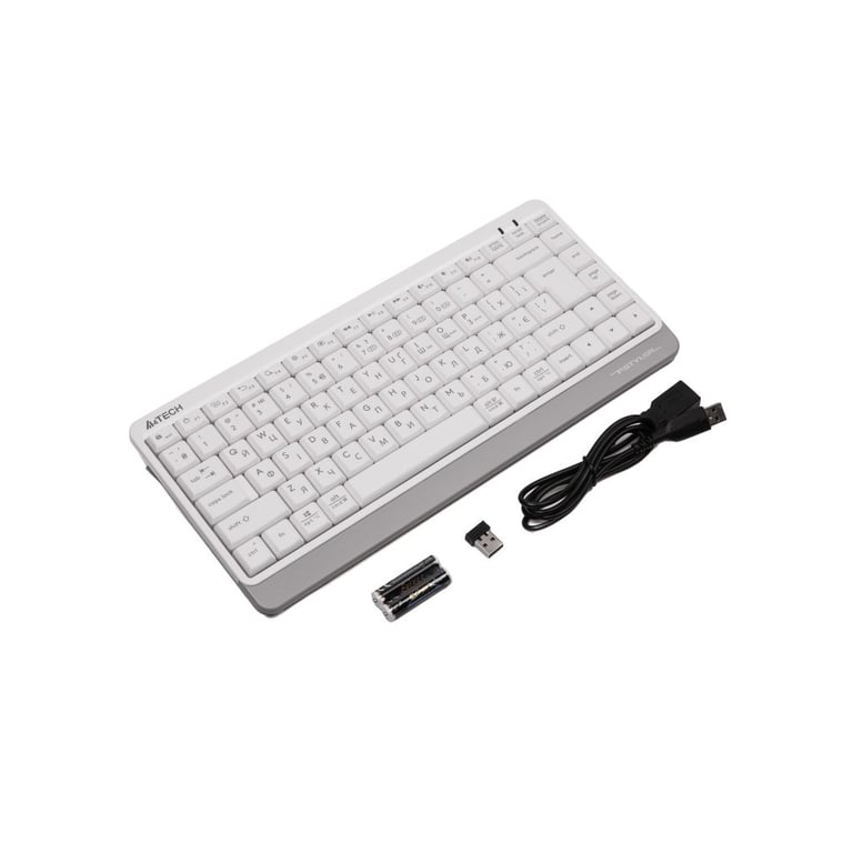 Клавіатура A4Tech FBK11 Wireless White (4711421965491) - фото 4