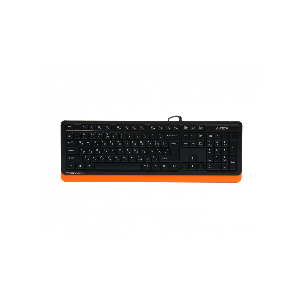 Клавіатура A4Tech FKS10 USB Orange (4711421963398) - фото 1