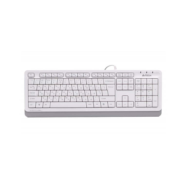 Клавіатура A4Tech FKS10 USB White - фото 1