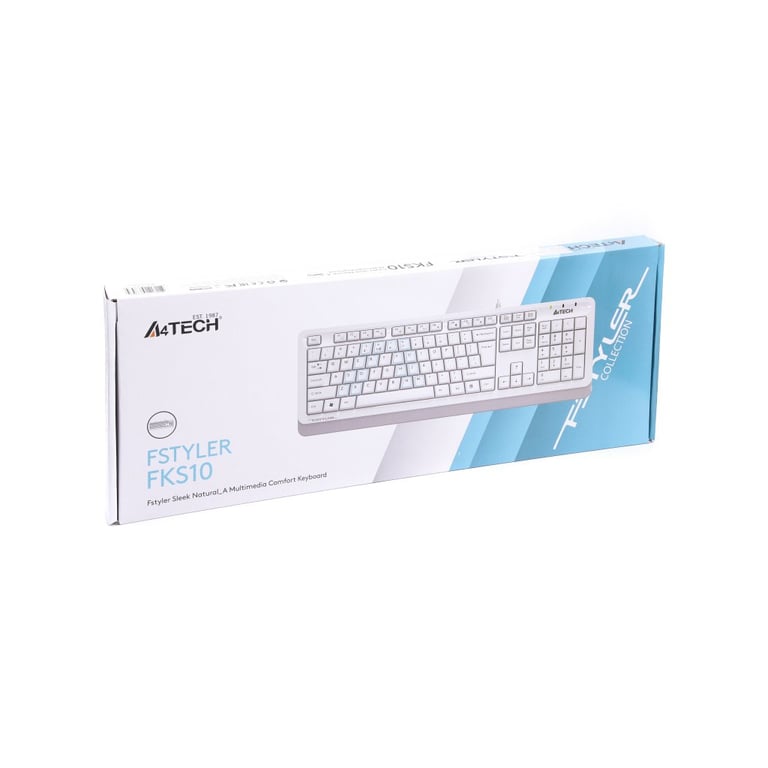 Клавіатура A4Tech FKS10 USB White - фото 4