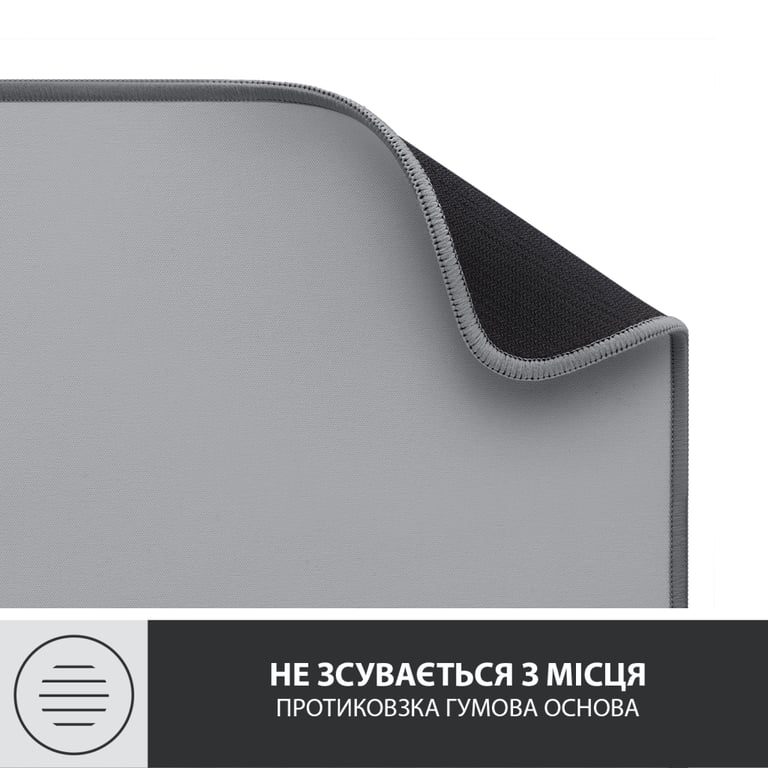 Килимок для мишки Logitech Desk Mat Studio Series Mid Grey (956-000052) - фото 7