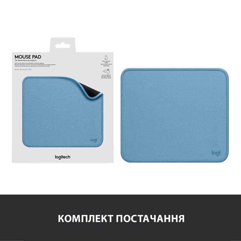 Килимок для мишки Logitech Mouse Pad Studio Series Blue (956-000051) - фото 8