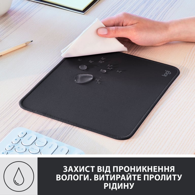 Килимок для мишки Logitech Mouse Pad Studio Series Graphite (956-000049) - фото 3