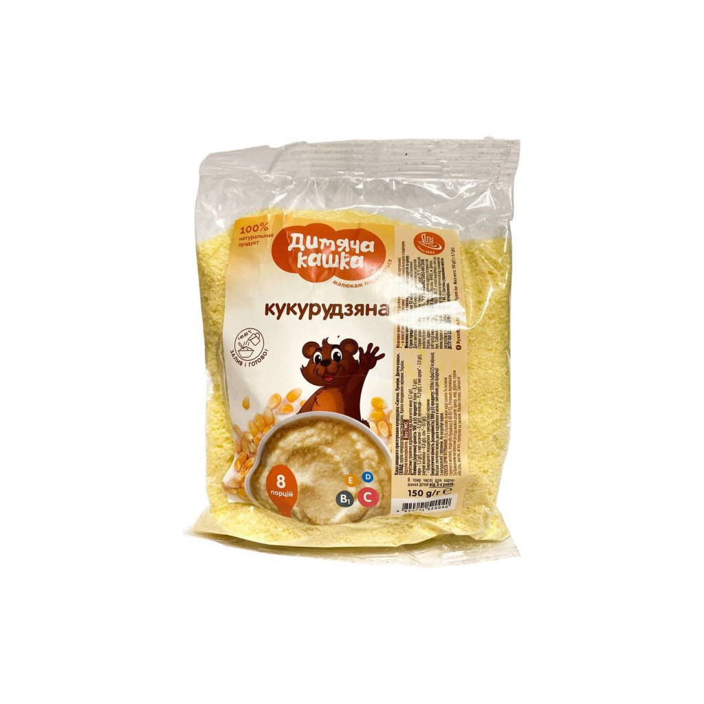 Дитяча каша Дитяча кашка кукурудзяна 150 г (4820001520040) Дитяча каша Дитяча кашка кукурудзяна 150 г (4820001520040)