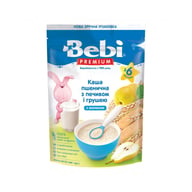 Дитяча каша Bebi Premium молочна пшенична з печивом та грушею +6 міс. 200 г (8606019654283) - фото 1