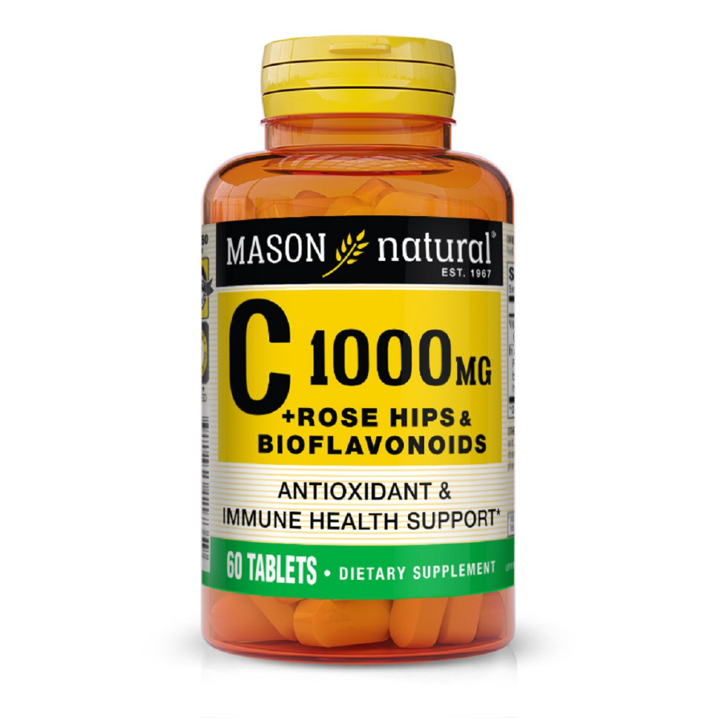 Вітамін Mason Natural Вітамін С 1000мг, з шипшиною та біофлавоноїдами, Vitamin C P (MAV11735) - фото 1