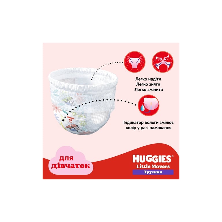 Підгузки Huggies Pants 5 Jumbo (12-17 кг) для дівчаток 34 шт (5029053564272) - фото 12