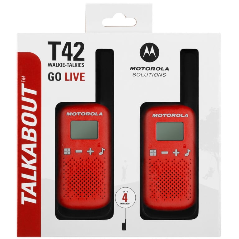 Портативна рація Motorola TALKABOUT T42 Red Twin Pack (B4P00811RDKMAW) - фото 4