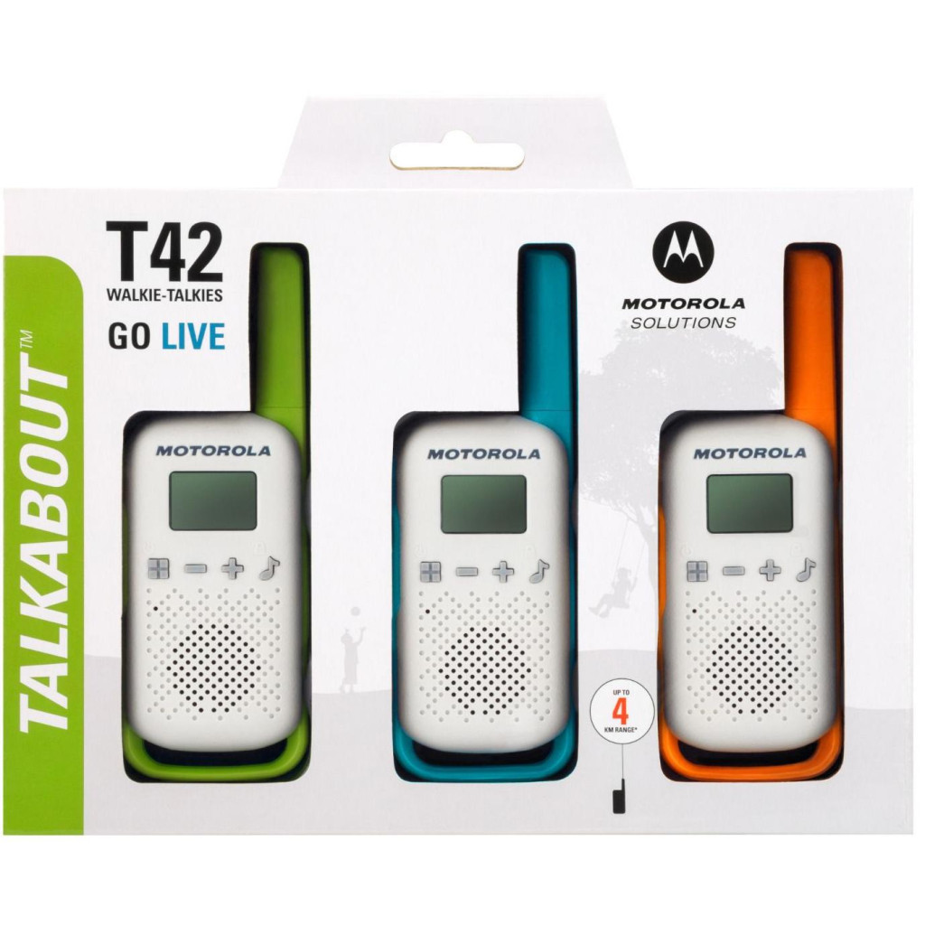 Портативна рація Motorola TALKABOUT T42 Triple Pack (B4P00811MDKMAW) - фото 4 Портативна рація Motorola TALKABOUT T42 Triple Pack (B4P00811MDKMAW) - фото 4