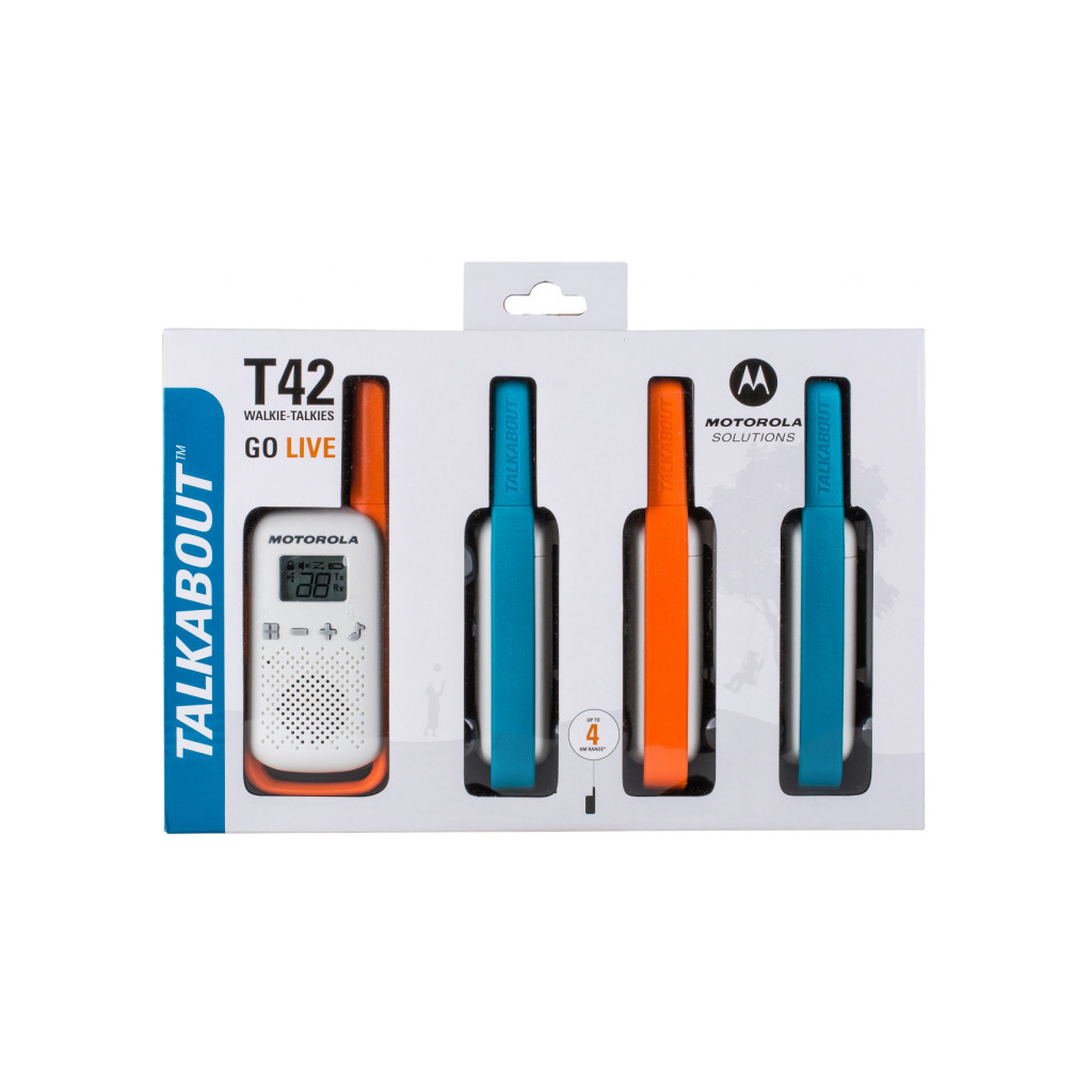 Портативна рація Motorola TALKABOUT T42 Quad Pack (B4P00811MDKMAQ) - фото 3 Портативна рація Motorola TALKABOUT T42 Quad Pack (B4P00811MDKMAQ) - фото 3