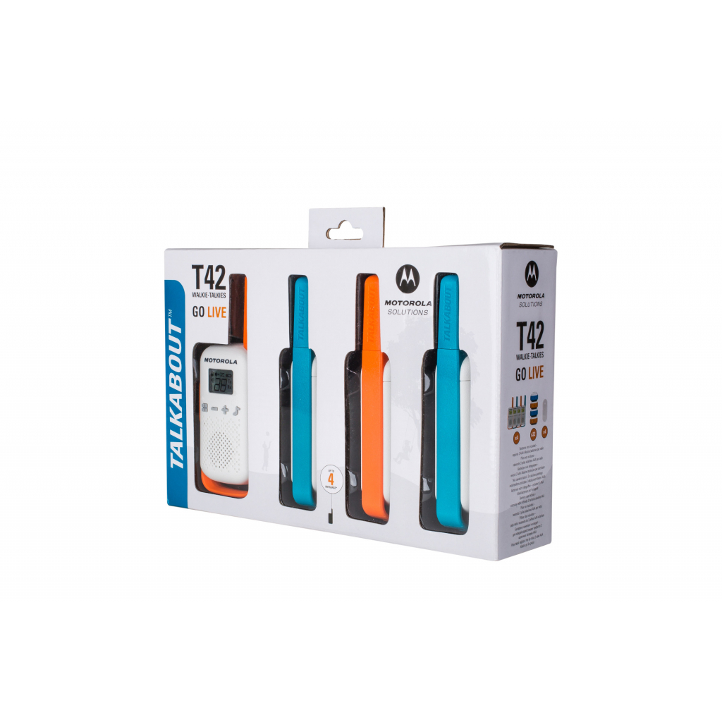 Портативна рація Motorola TALKABOUT T42 Quad Pack (B4P00811MDKMAQ) - фото 5 Портативна рація Motorola TALKABOUT T42 Quad Pack (B4P00811MDKMAQ) - фото 5