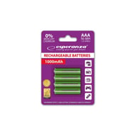 Акумулятор Esperanza AAA 1000mAh Ni-MH * 4 green (EZA102G) - фото 1