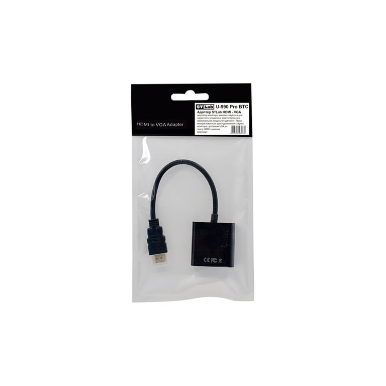 Перехідник HDMI M to VGA F (без додаткових кабелей) ST-Lab (U-990 Pro BTC) - фото 6