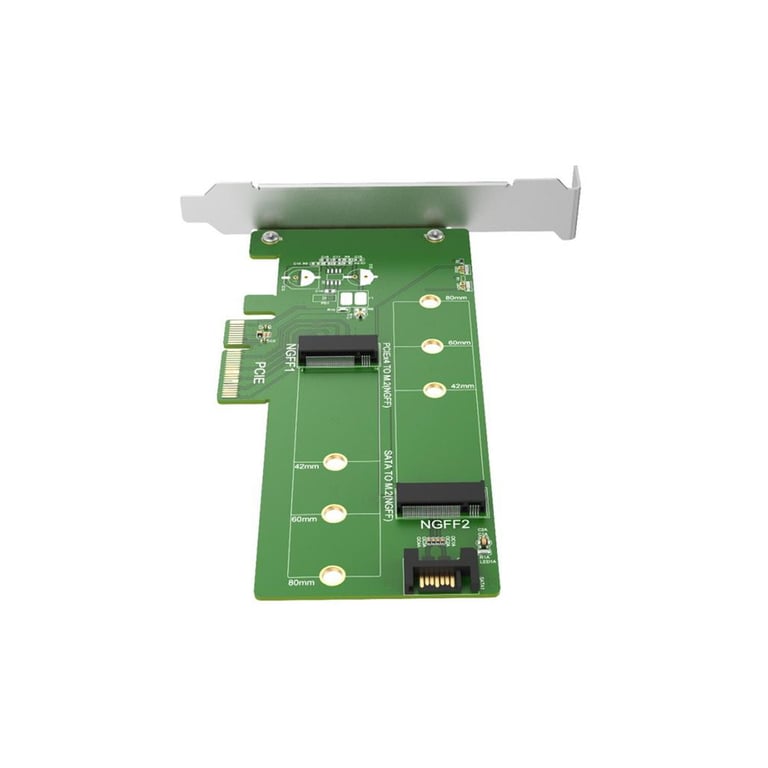 Контролер Maiwo Multi-Size PCIex4 & SATA to M.2 (M-Key or B-key) KT015 SSD (45774) - фото 2