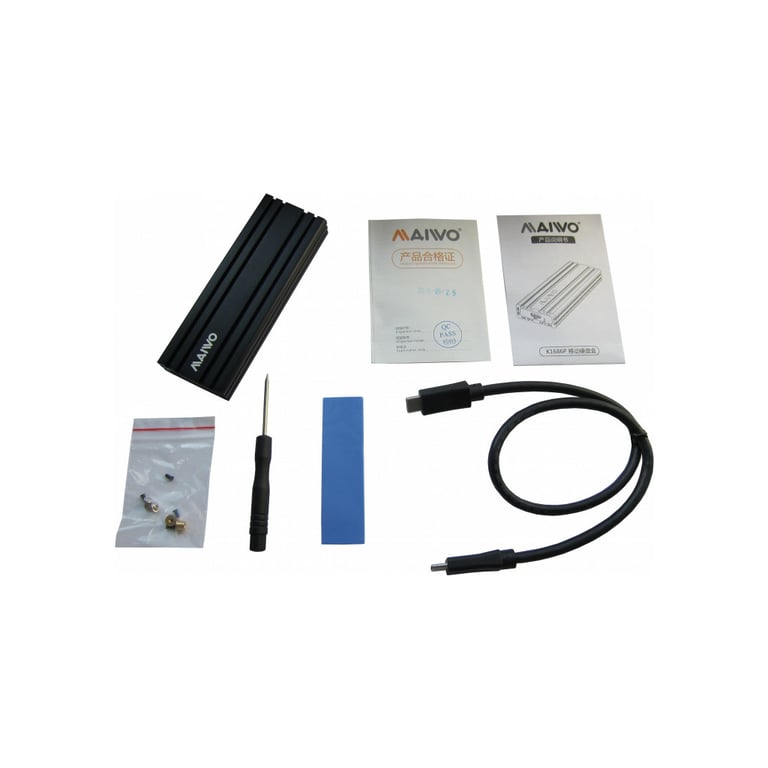 Кишеня зовнішня Maiwo M.2 SSD NVMe (PCIe) USB3.1 GEN2 Type-C (K1686P) - фото 9