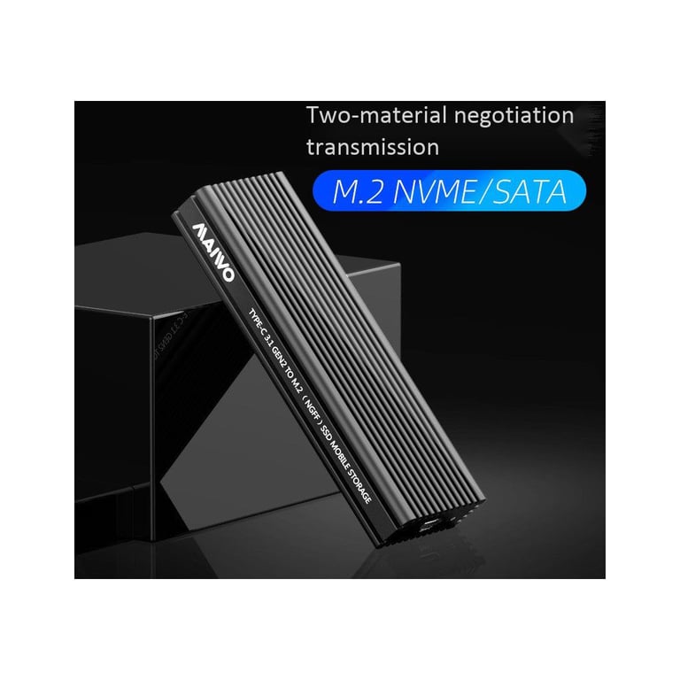 Кишеня зовнішня Maiwo M.2 SSD NVMe/SATA combo USB3.1 GEN2 Type-C al. (K1687P2) - фото 6