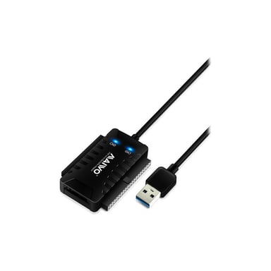 Адаптер Maiwo USB 3.0 to 2.5/3.5'' IDE/SATA HDD/SSD, 5.25'' CD-R, PA 2V/2A (K132U3IS) - фото 1