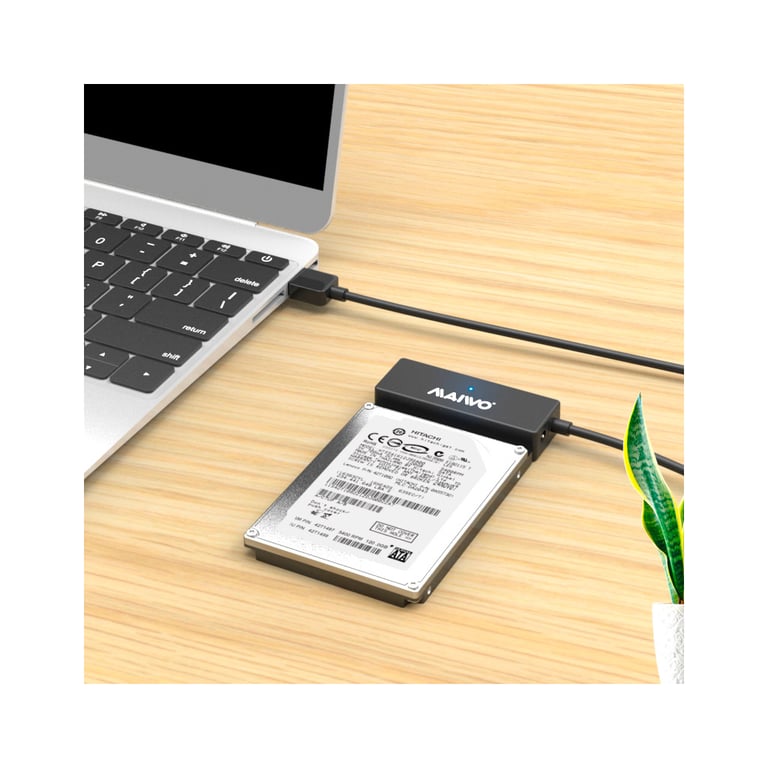 Адаптер Maiwo USB 3.0 to HDD SATA 2,5"/3,5"/5,25"/SSD, PA 2V/2A black (K10435A) - фото 4