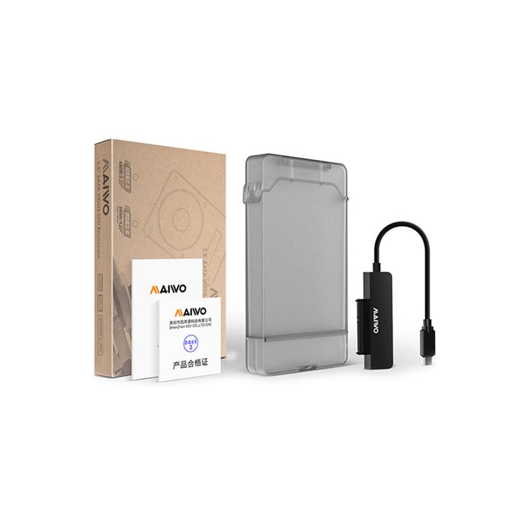 Адаптер Maiwo USB3.1 GEN1 TypeC to HDD 2,5" SATA/SSD black (K104G2 black) - фото 7