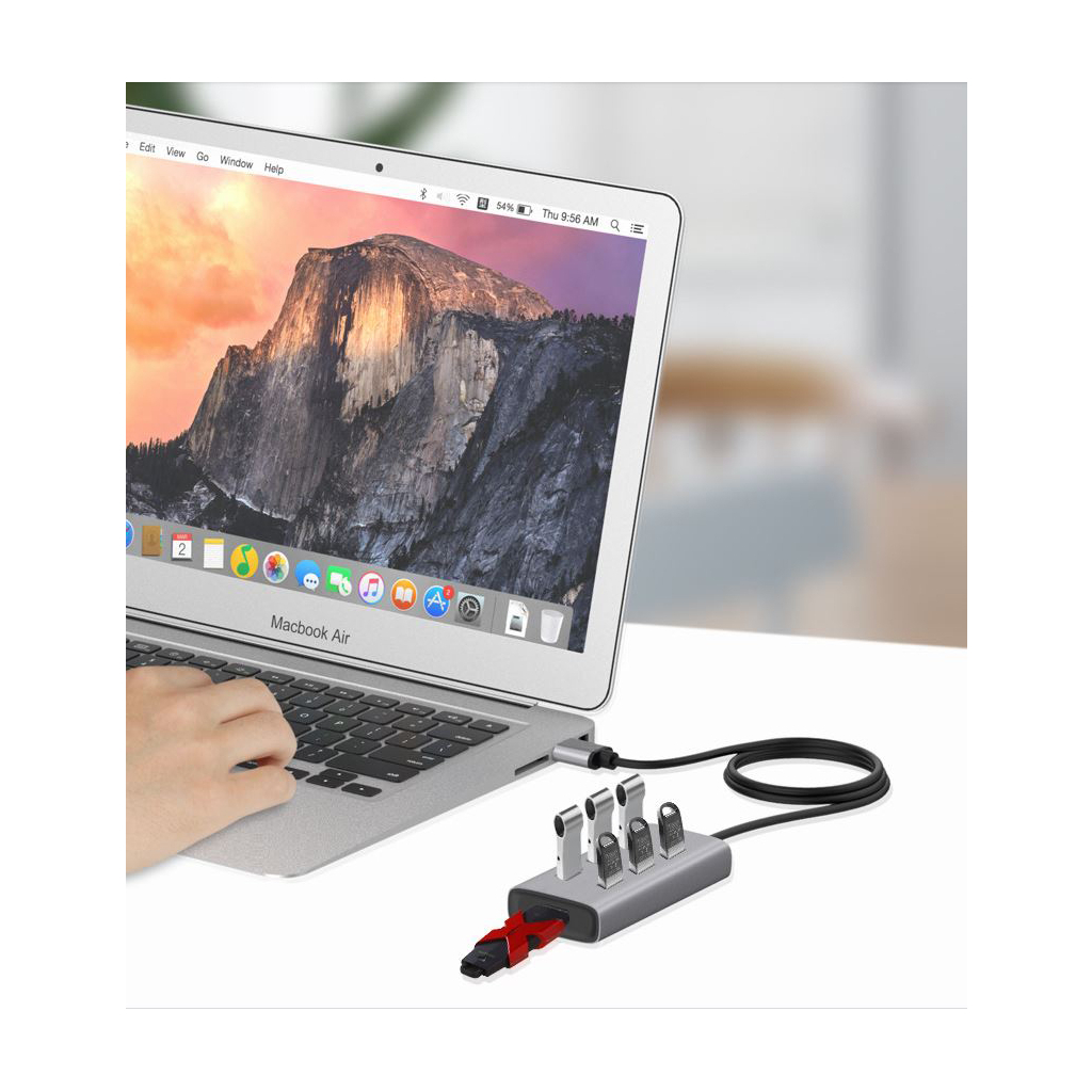 Концентратор Maiwo USB 3.0 Type-A / Type-C to 7х USB3.0 (KH700) - фото 8 Концентратор Maiwo USB 3.0 Type-A / Type-C to 7х USB3.0 (KH700) - фото 8