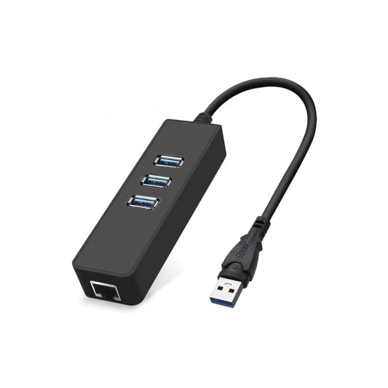Концентратор Dynamode USB 3.0 Type-A - RJ45 Gigabit Lan, 3*USB 3.0 (USB3.0-Type-A-RJ45-HUB3) - фото 1