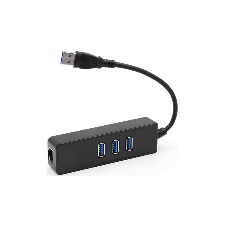 Концентратор Dynamode USB 3.0 Type-A - RJ45 Gigabit Lan, 3*USB 3.0 (USB3.0-Type-A-RJ45-HUB3) - фото 2