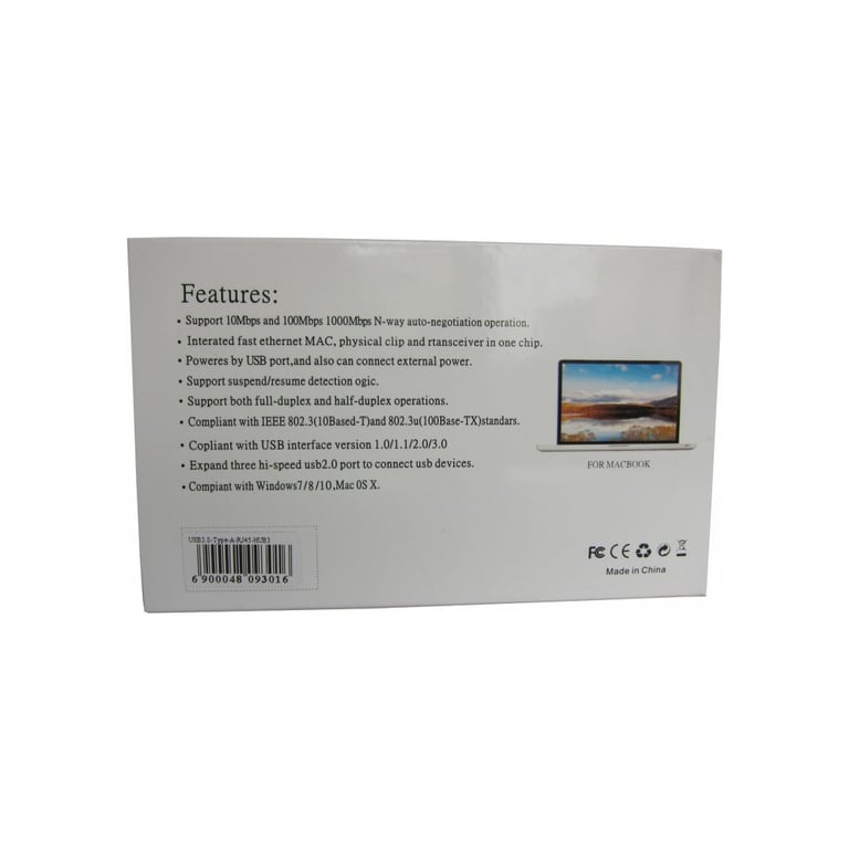 Концентратор Dynamode USB 3.0 Type-A - RJ45 Gigabit Lan, 3*USB 3.0 (USB3.0-Type-A-RJ45-HUB3) - фото 5