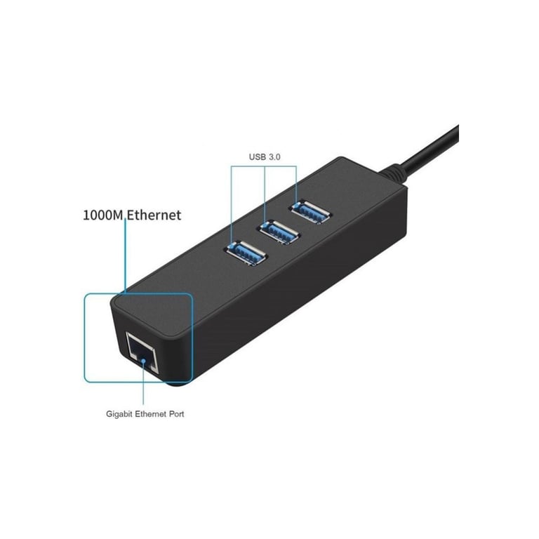 Концентратор Dynamode USB 3.0 Type-A - RJ45 Gigabit Lan, 3*USB 3.0 (USB3.0-Type-A-RJ45-HUB3) - фото 6