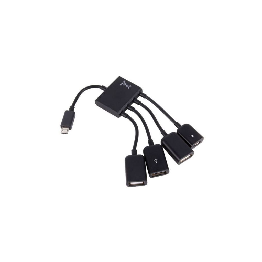 Концентратор Lapara LA-MicroUSB-OTG-HUB black - фото 2 Концентратор Lapara LA-MicroUSB-OTG-HUB black - фото 2